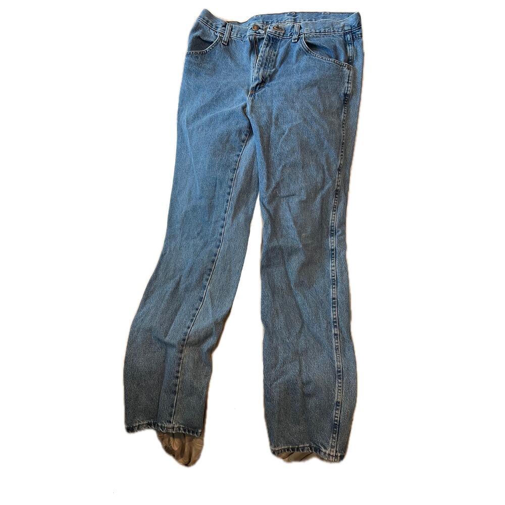 Rustler Straight Fit Blue Jeans 34x34